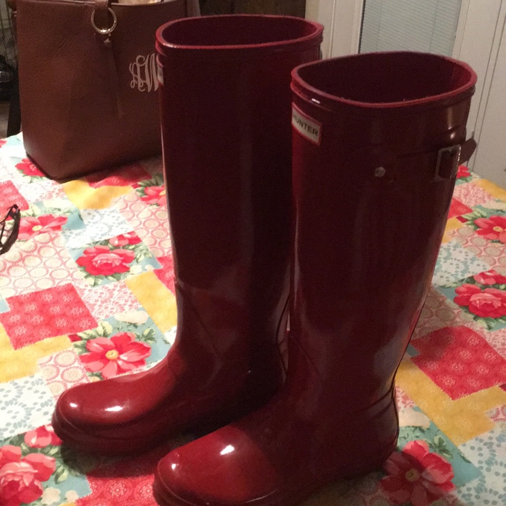 Red Hunter Boots
